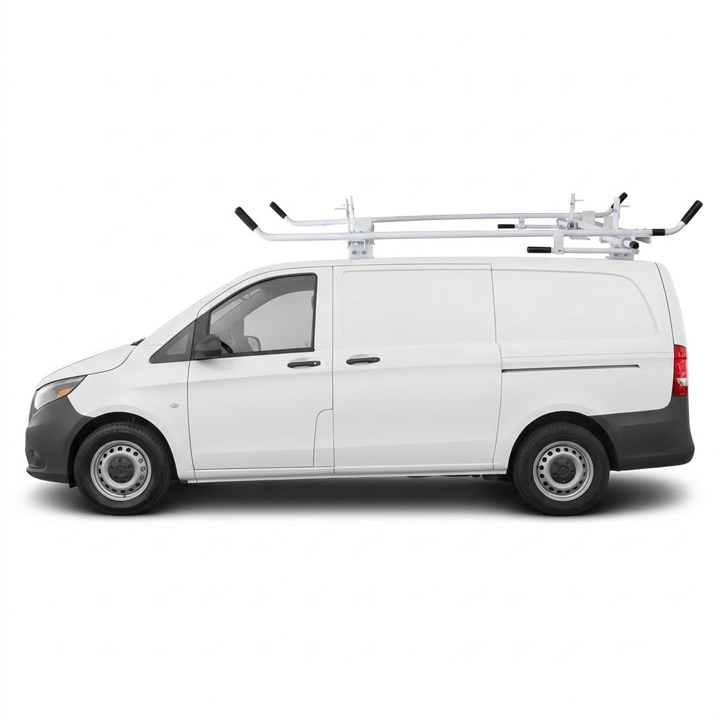 Aluminum Double Lock Down Ladder Rack for Mercedes Metris